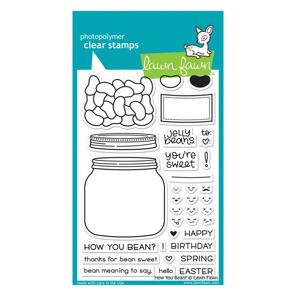 Lawn Fawn - Clear Photopolymer Stamps - How You Bean?