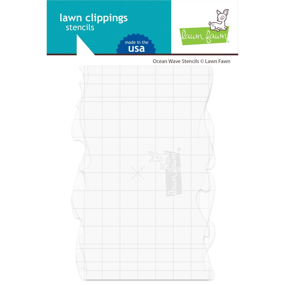 Lawn Fawn - Lawn Clippings - Ocean Waves Stencils