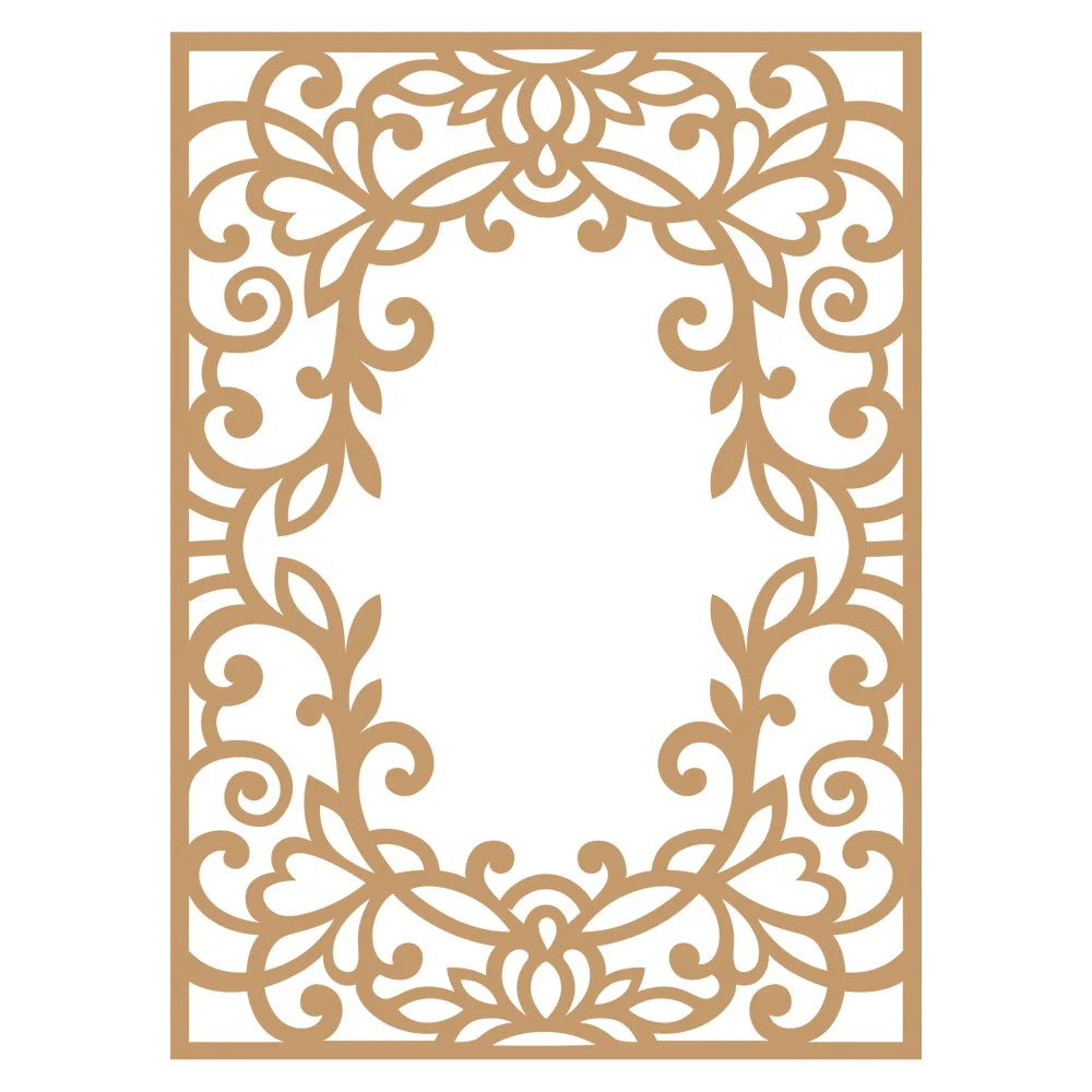 Prima Laser Chipboard - Vine Frame