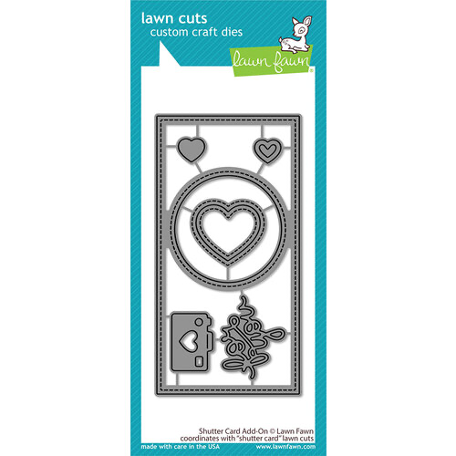 Lawn Fawn - Lawn Cuts - Dies - Shutter Card - Add-On
