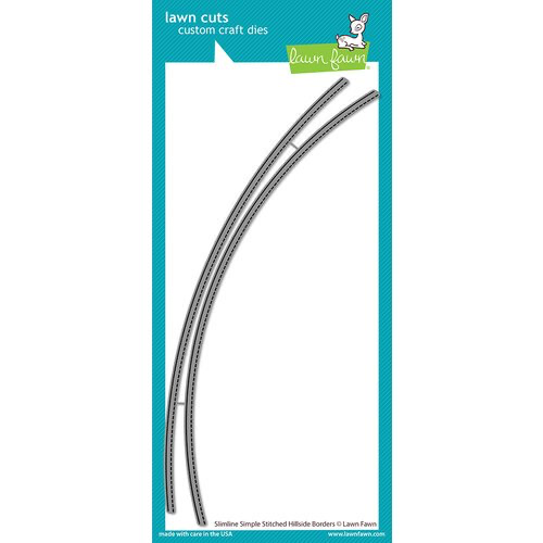 Lawn Fawn - Lawn Cuts - Dies - Slimline Simple Hillside Borders