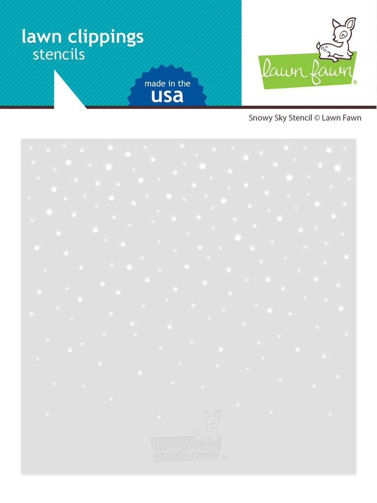 Lawn Fawn - Stencil - Snowy Sky