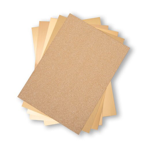 Sizzix - Surfaces - 8.5 x 11 - Opulent Cardstock Pack - 50 Pack - Gold