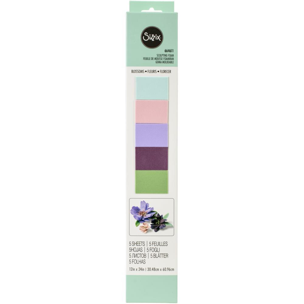 Sizzix Surfacez Sculpting Foam 12X24 5/Pkg Blossoms