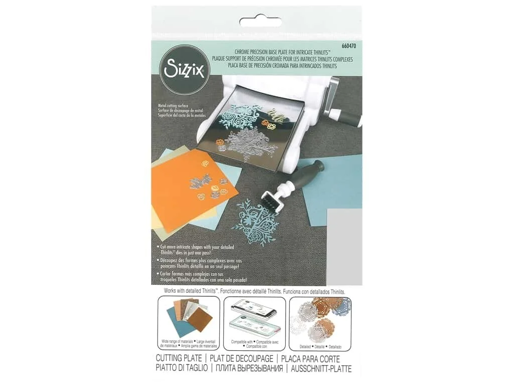 Sizzix Chrome Precision Base Plate for Intricate Thinlits Dies