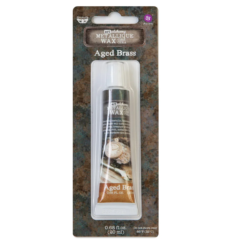 Prima Finnabair Art Alchemy Metallique Wax Aged Brass