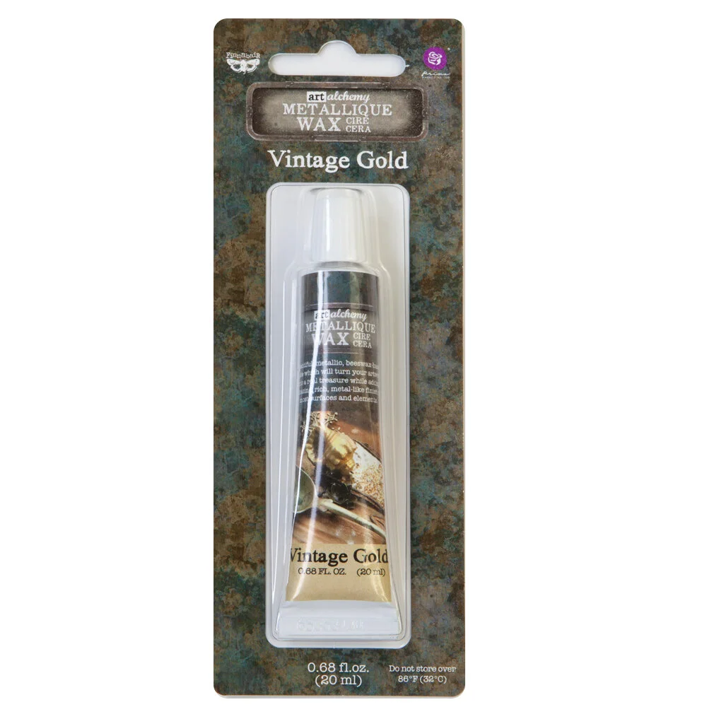 Prima Finnabair Art Alchemy Metallique Wax Vintage Gold