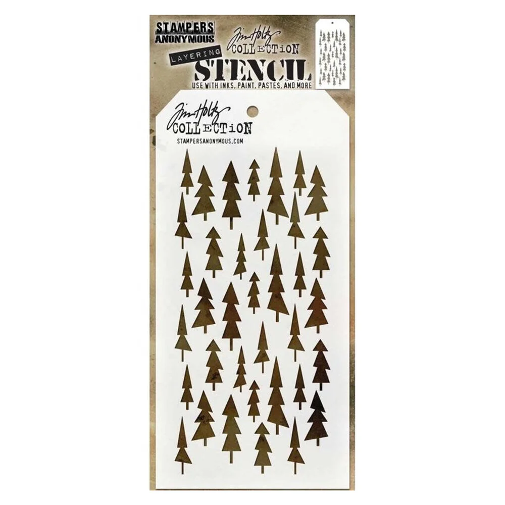 Tim Holtz Stampers Anonymous - Tree Lot Stencil 