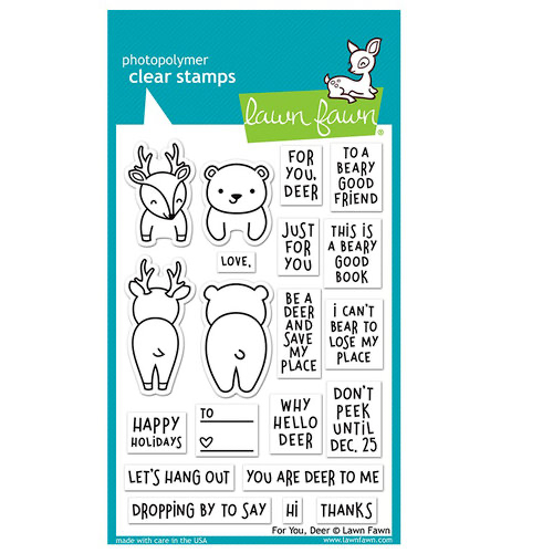 Lawn Fawn - Clear Photopolymer Stamps - For You Deer