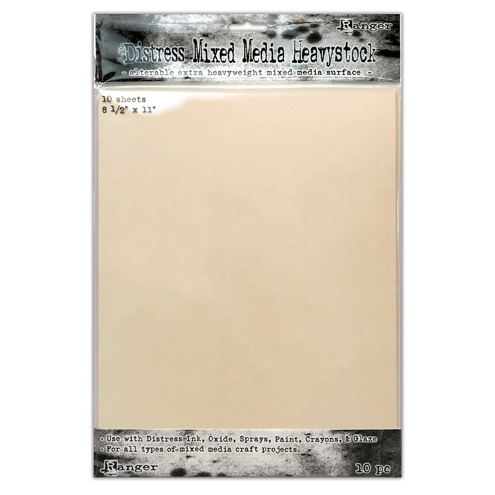 Distress Heavystock Ivory 8.5" x 11"
