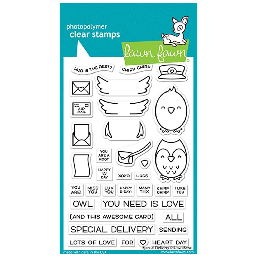 Lawn Fawn - Clear Photopolymer Stamps - Special Delivery