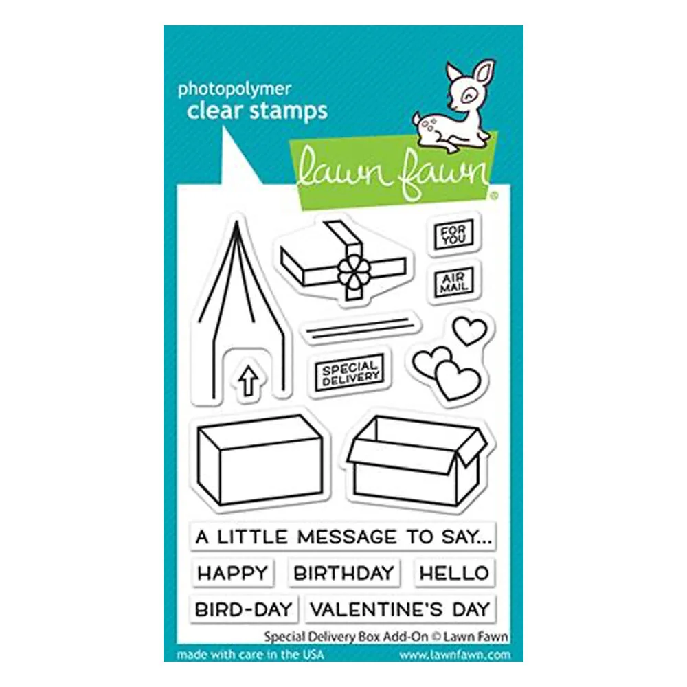 Lawn Fawn - Clear Photopolymer Stamps - Special Delivery Add On Stamps