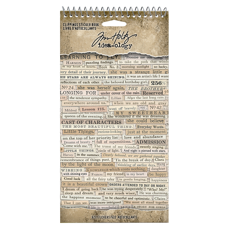 Idea-ology - Tim Holtz - Clippings Sticker Book