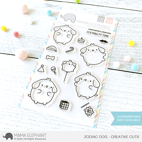 Mama Elephant - Zodiac Dog Stamps