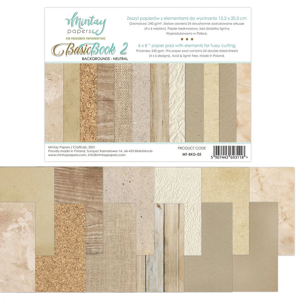 Mintay Basic Book 2 - Neutral Backgrounds