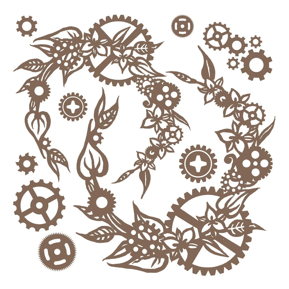 Finnabair - Decorative Chipboard - Steampunk Wreath