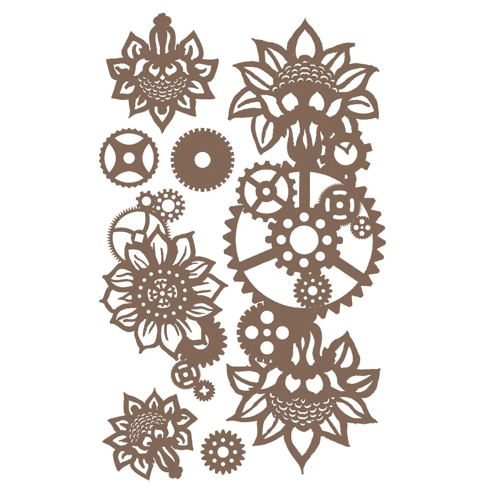 Finnabair - Decorative Chipboard - Machine Floral Decors
