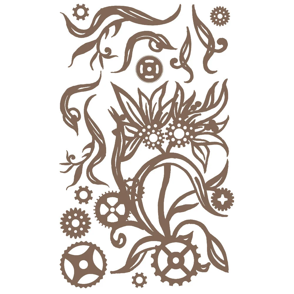 Finnabair - Decorative Chipboard - Steampunk Blooms