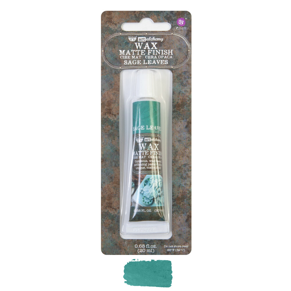 Prima Finnabair Art Alchemy Matte Wax Sage Leaves