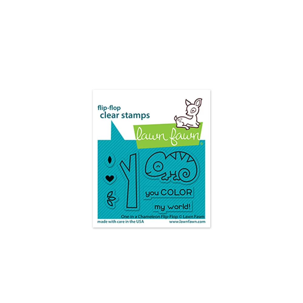 Lawn Fawn - Clear Stamps - One In A Chameleon Flip Flop