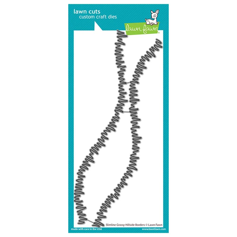 Lawn Fawn - Lawn Cuts - Slimline Grassy Hillside Borders