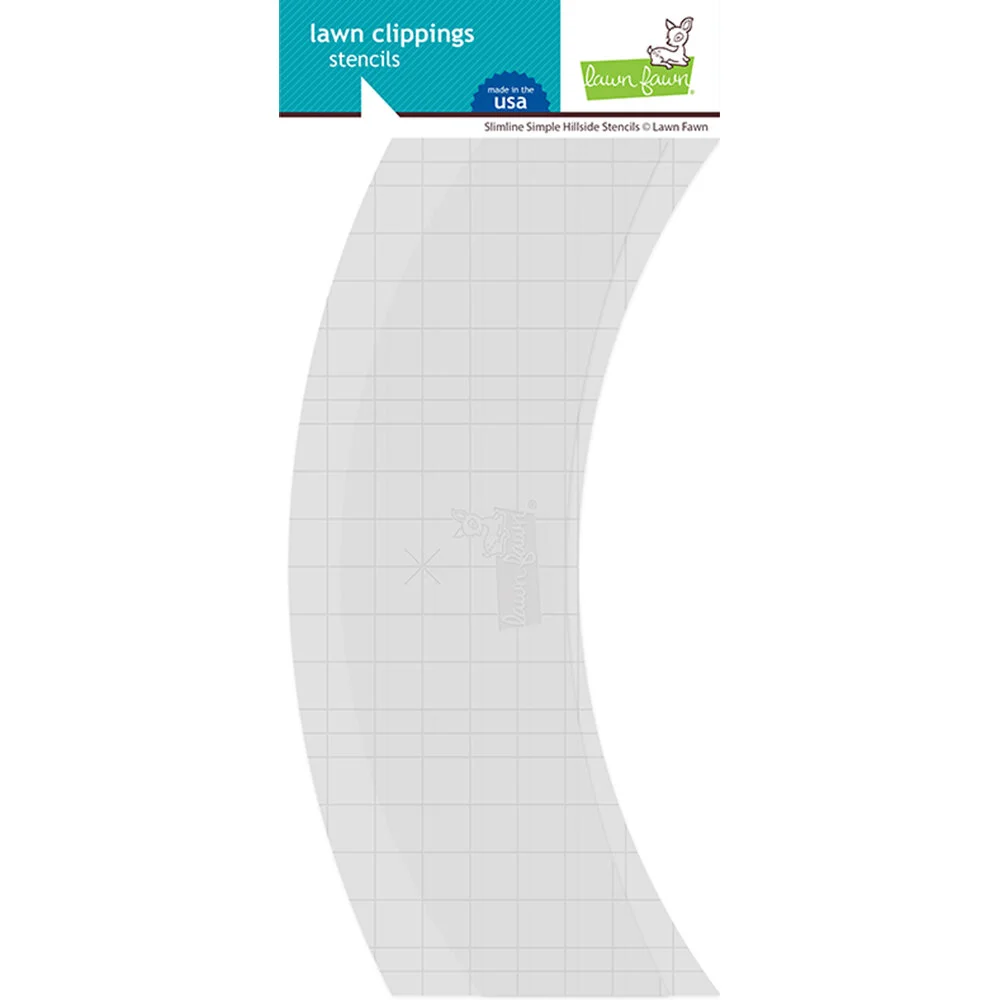Lawn Fawn - Slimline Simple Hillside Stencils 