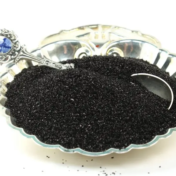 German Glass Glitter Black