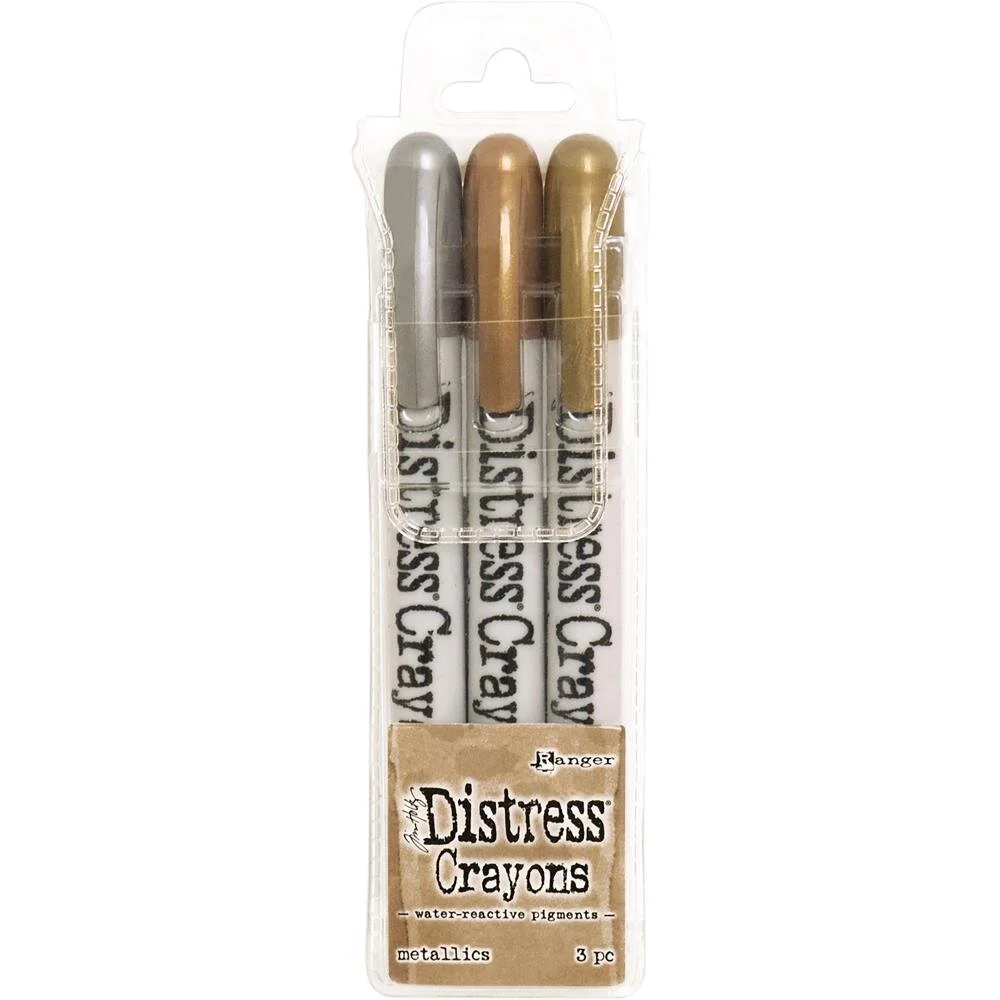 Tim Holtz Distress Crayons Metallics Set
