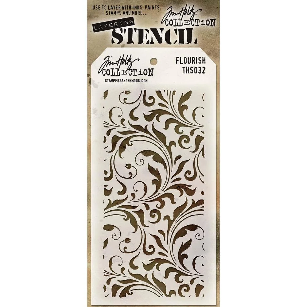 Tim Holtz Stencil - Flourish
