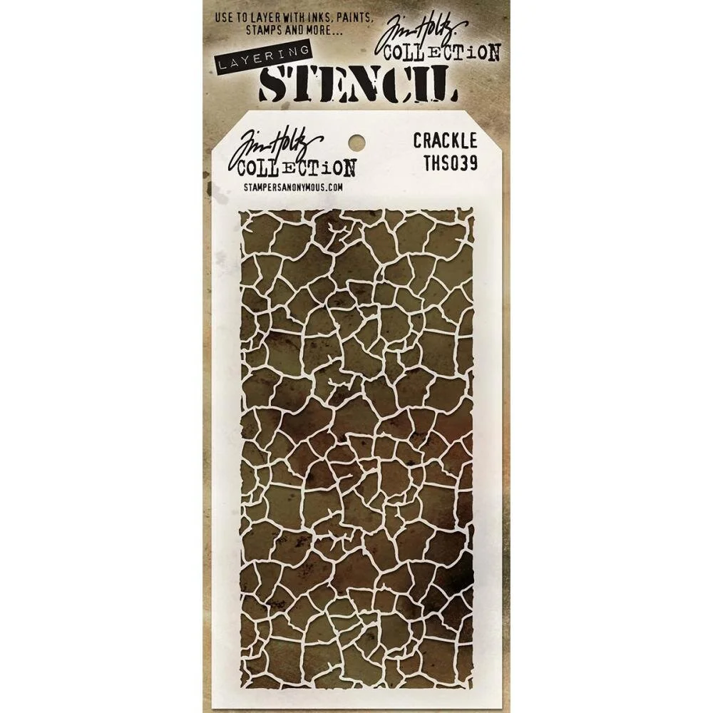 Tim Holtz Stencil - Crackle