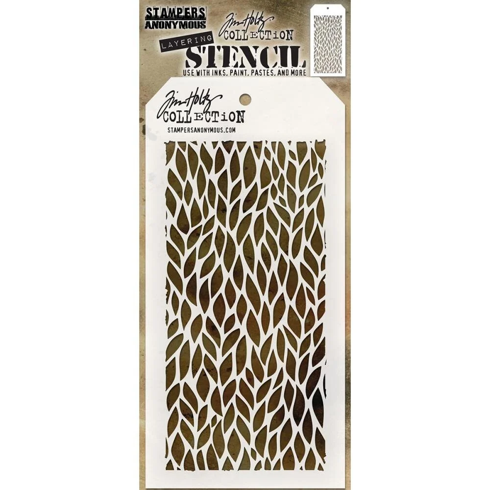 Tim Holtz Stencil - Leafy