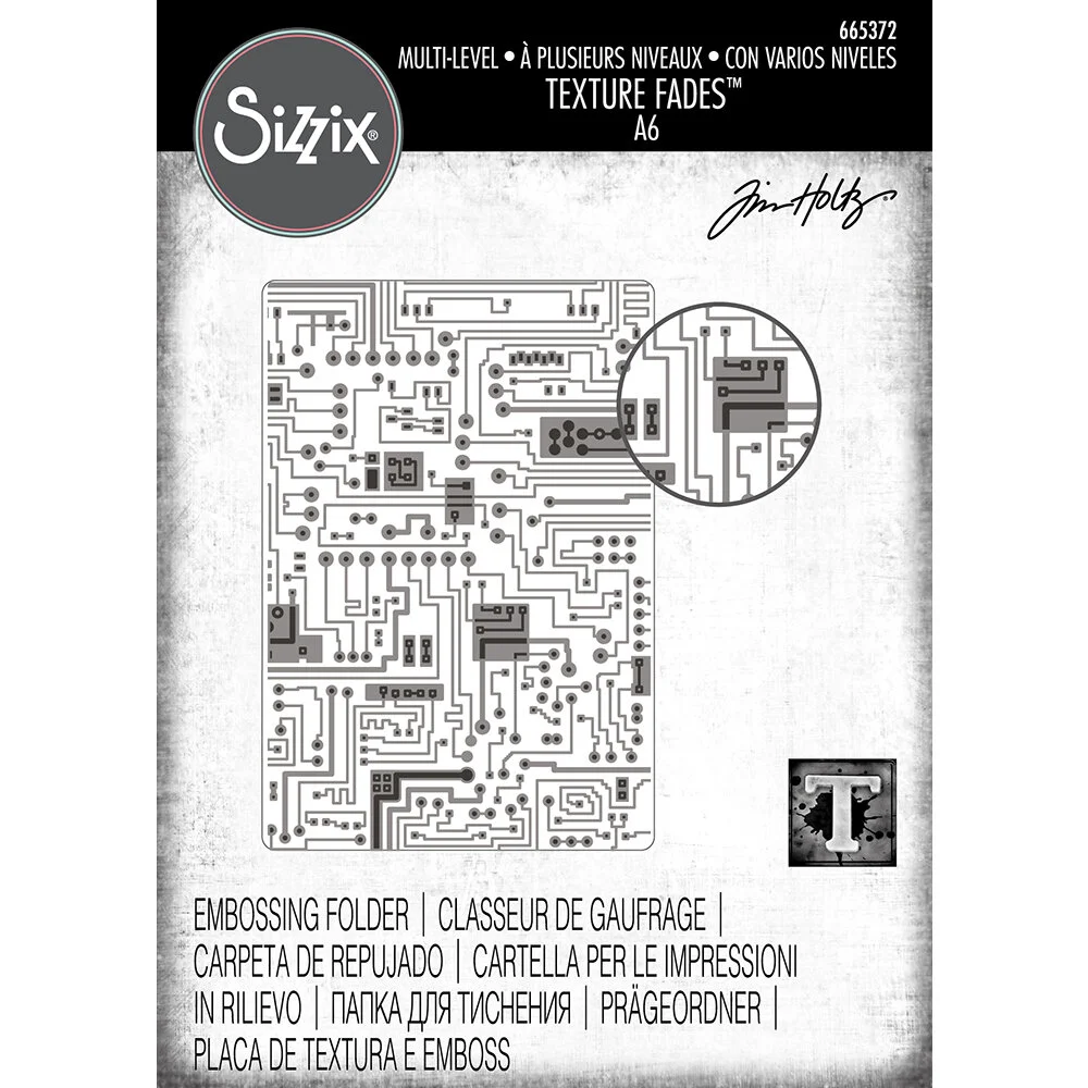 Tim Holtz Sizzix  Texture Fades Circuit