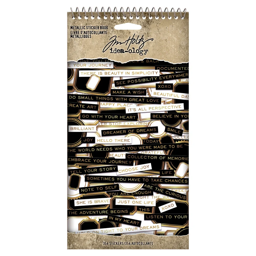 Idea-ology - Tim Holtz - Metallic Sticker Book