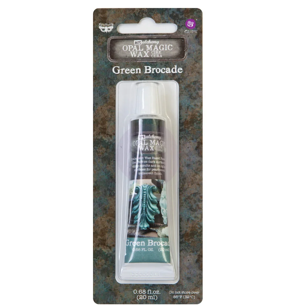 Prima - Finnabair - Art Alchemy - Opal Magic Wax - Green Brocade