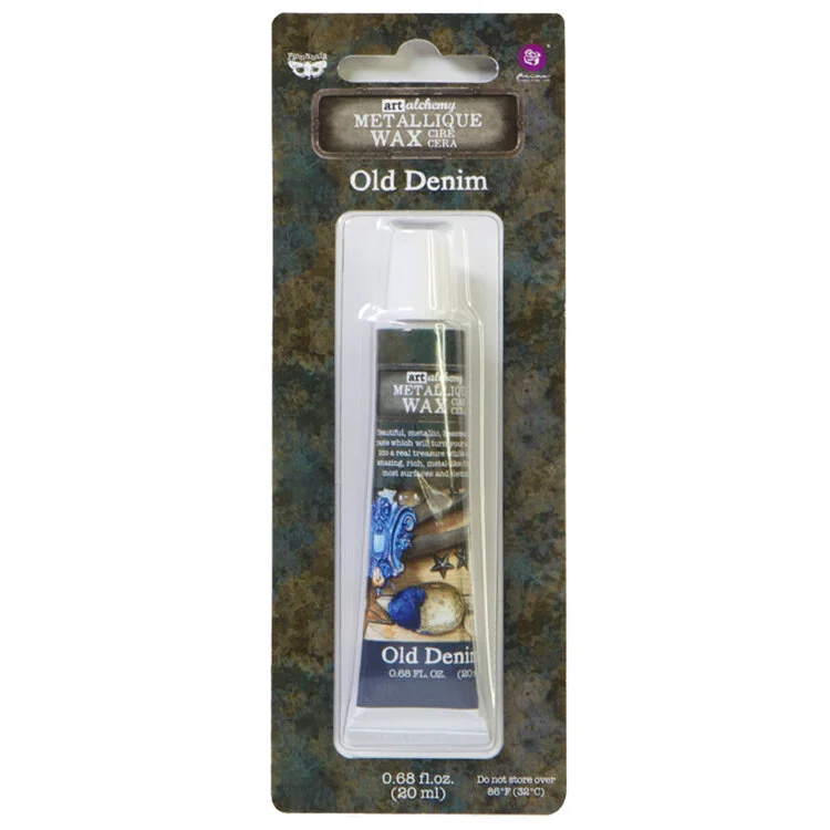 Prima Finnabair Art Alchemy Metallique Wax Old Denim