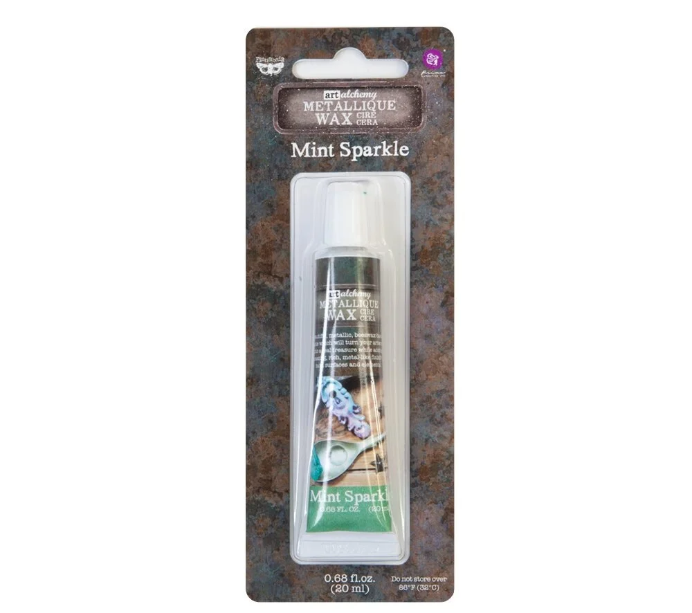 Prima Finnabair Art Alchemy Metallique Wax Mint Sparkle