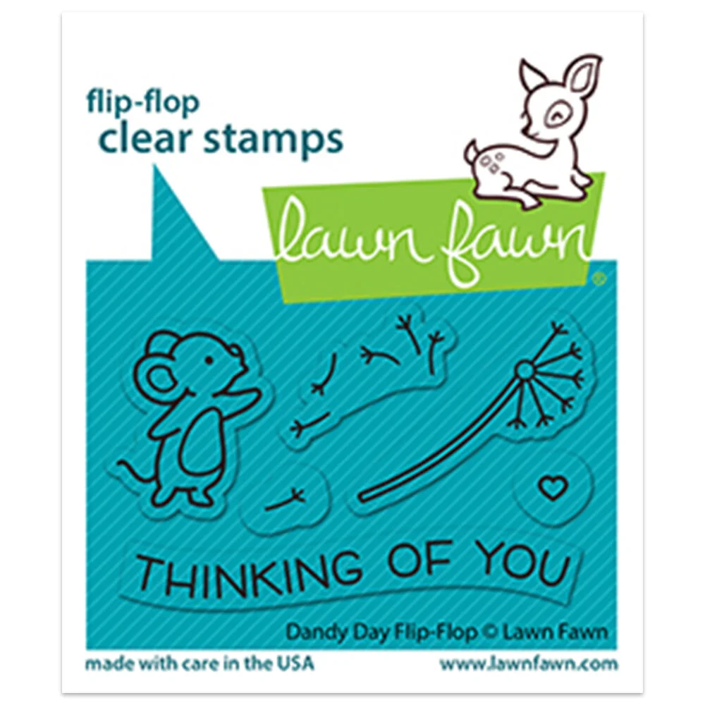 Lawn Fawn - Clear Stamps - Dandy Day Flip Flop
