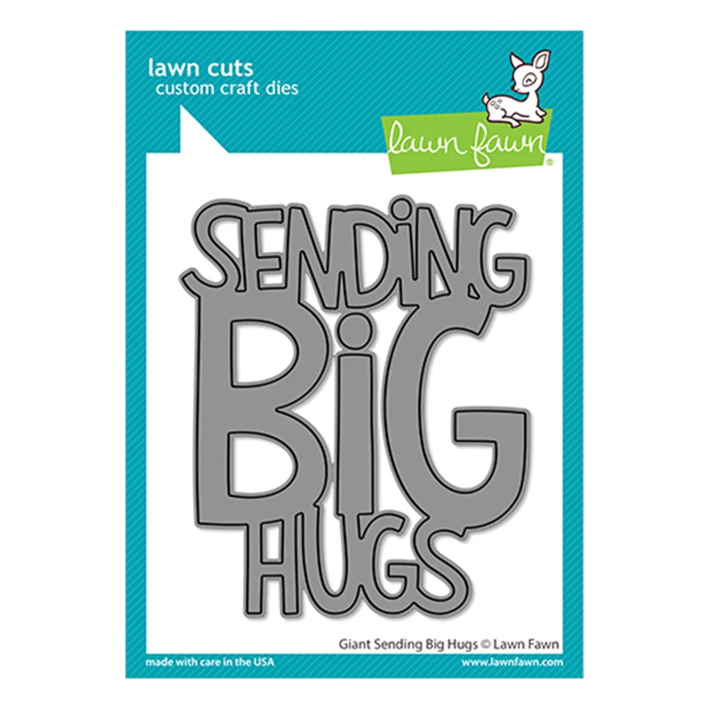 Lawn Fawn - Lawn Cuts - Giant Sending Big Hugs