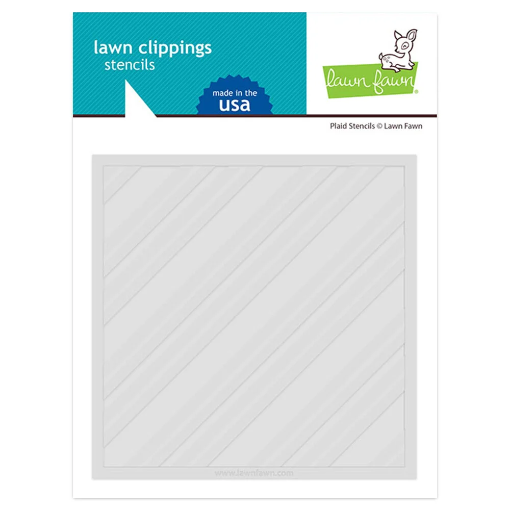 Lawn Fawn - Lawn Clippings - Plaid Stencils