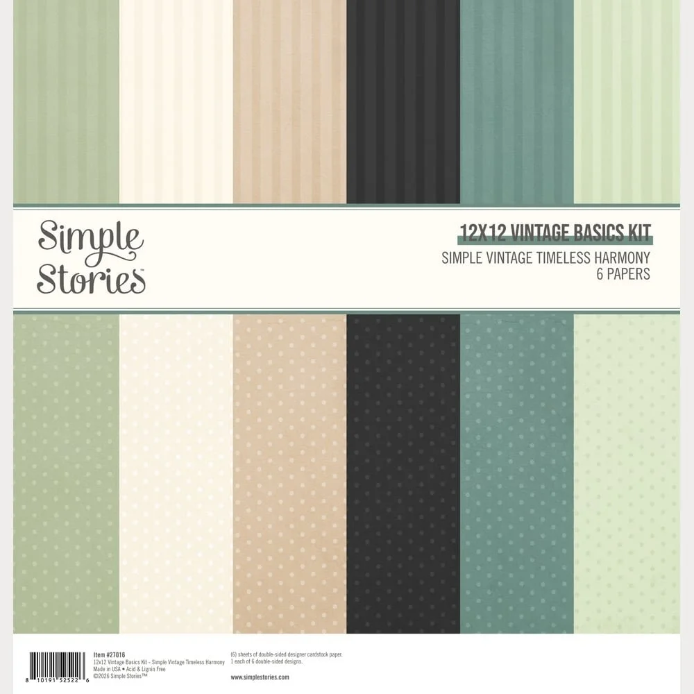 *Pre-Order* Simple Stories Simple Vintage Timeless Harmony Basics Kit