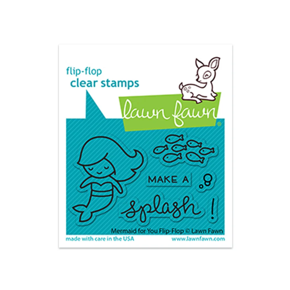 Lawn Fawn - Mermaid For You Flip Flop Stamp