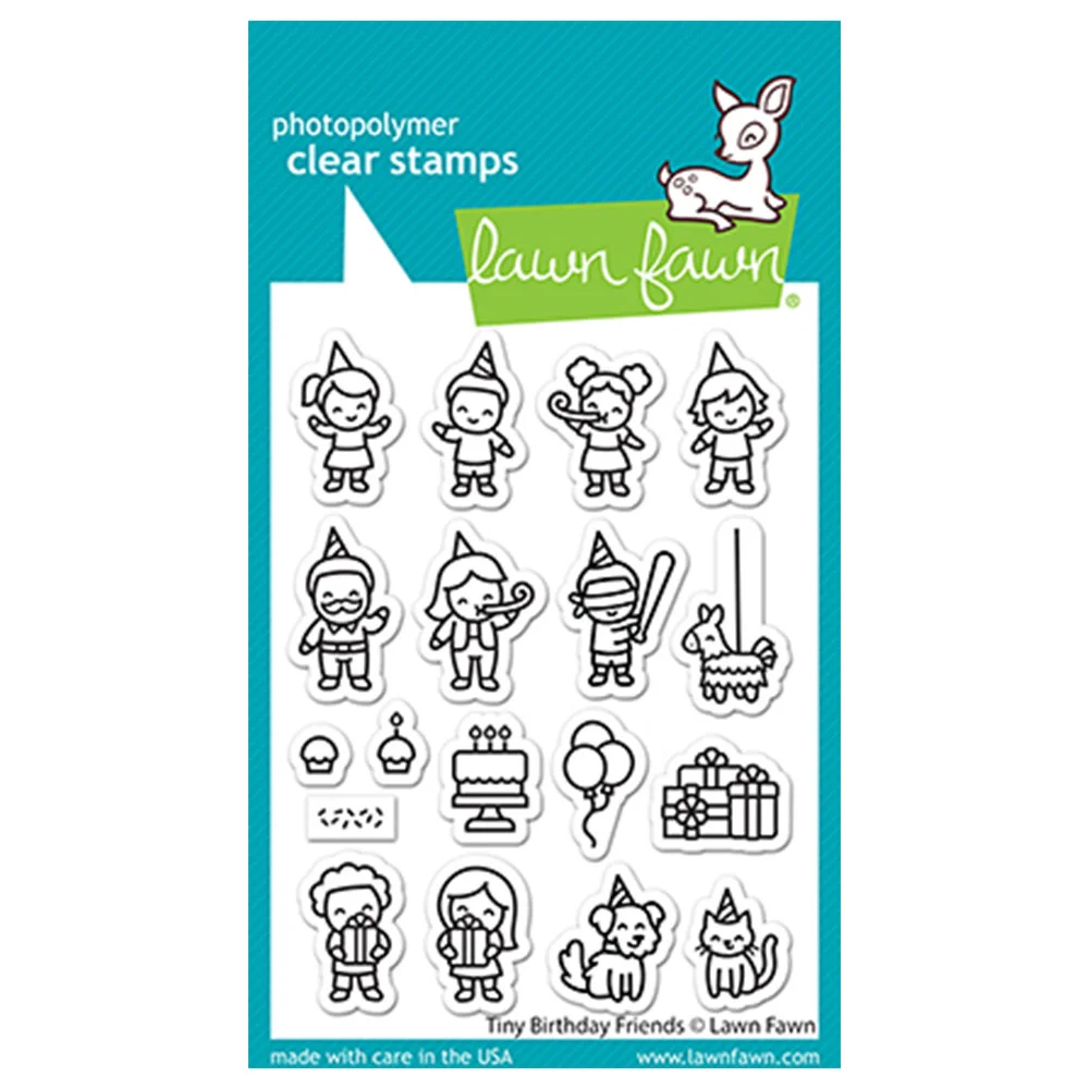 Lawn Fawn - Tiny Birthday Friends Stamps