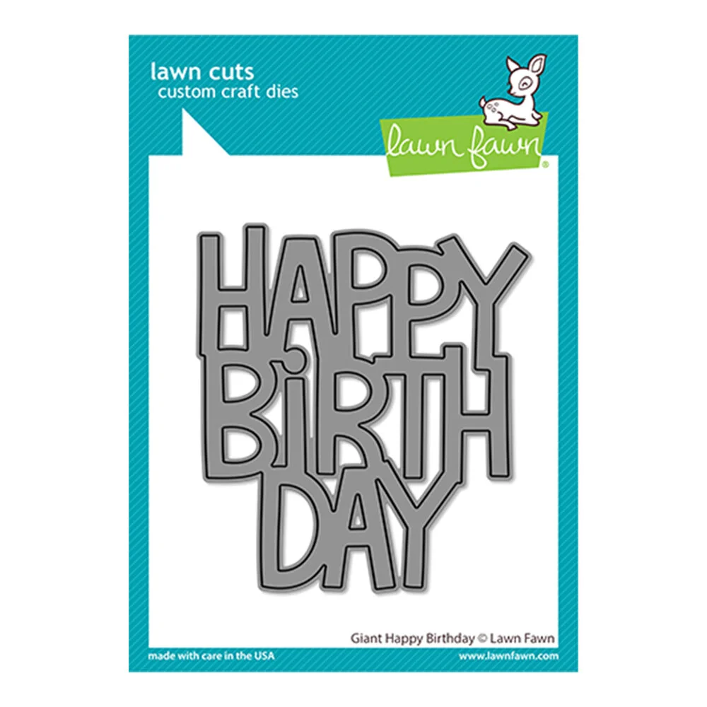 Lawn Fawn - Giant Happy Birthday Die 