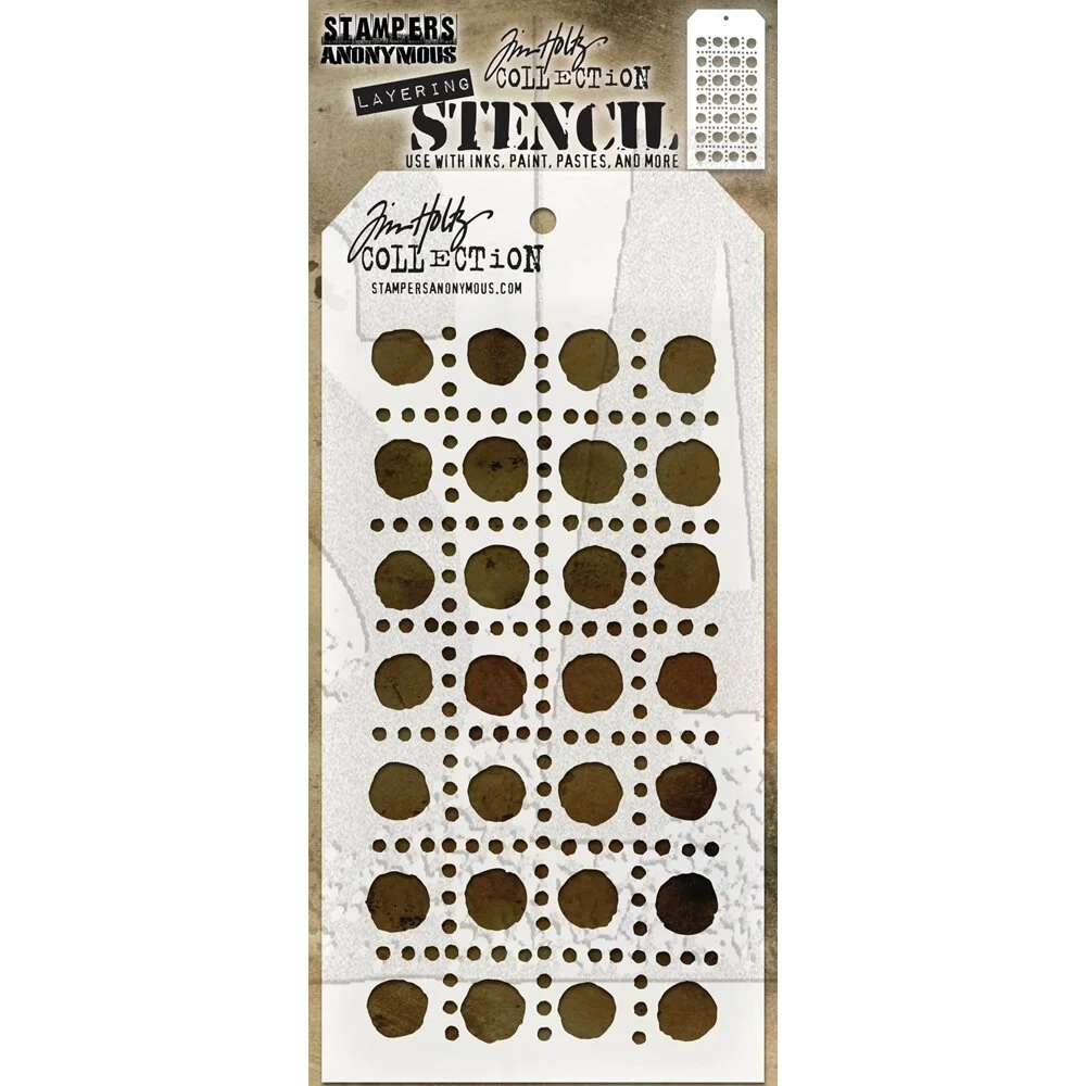 Tim Holtz Layering Stencil - Dotted Line