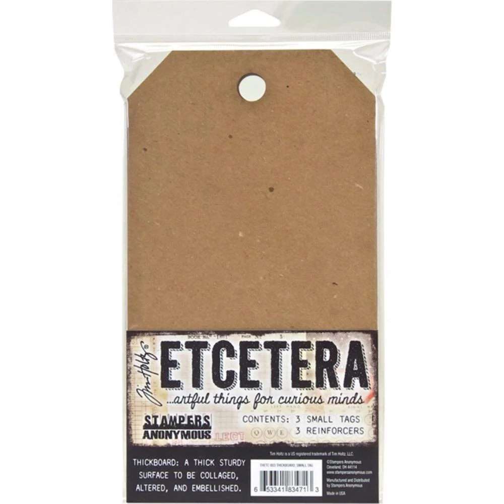 Tim Holtz - Etcetera Small Tag - 5.5" x 10"