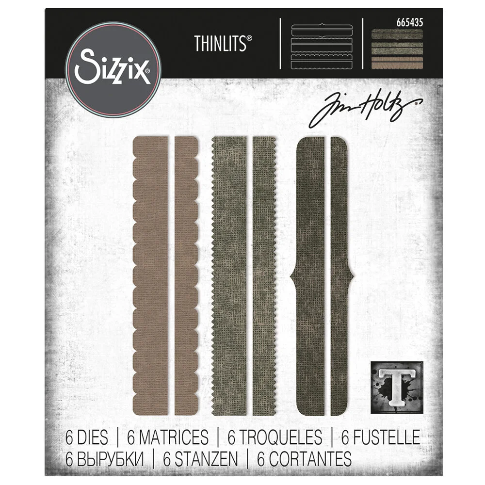 Tim Holtz Sizzix  Thinlits Decorative Trims