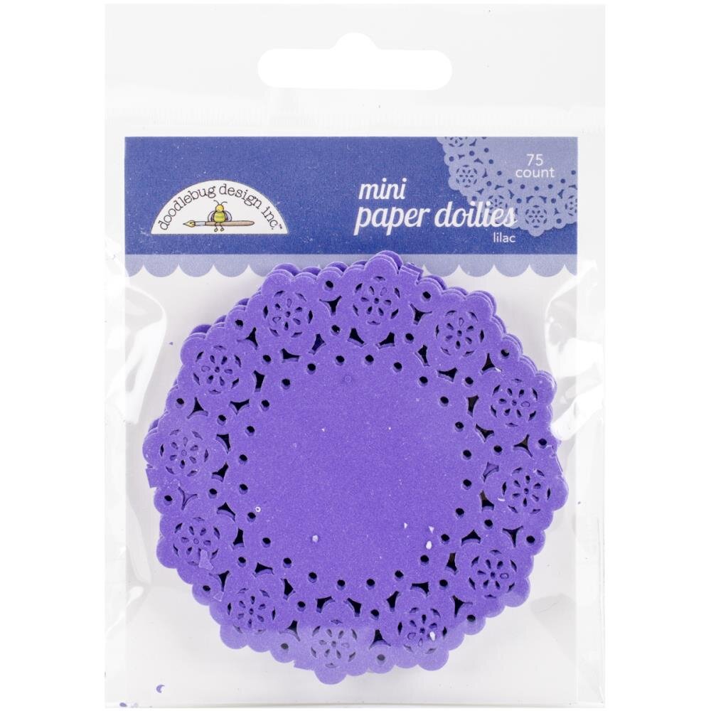 Doodlebug Mini Paper Doilies - Lilac
