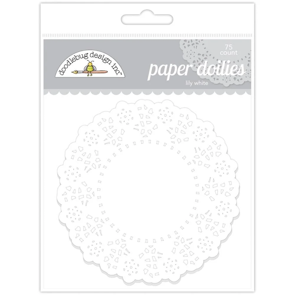 Doodlebug Paper Doilies - Lily White