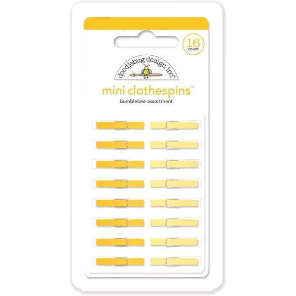 Doodlebug Mini Clothespins - Bumblebee