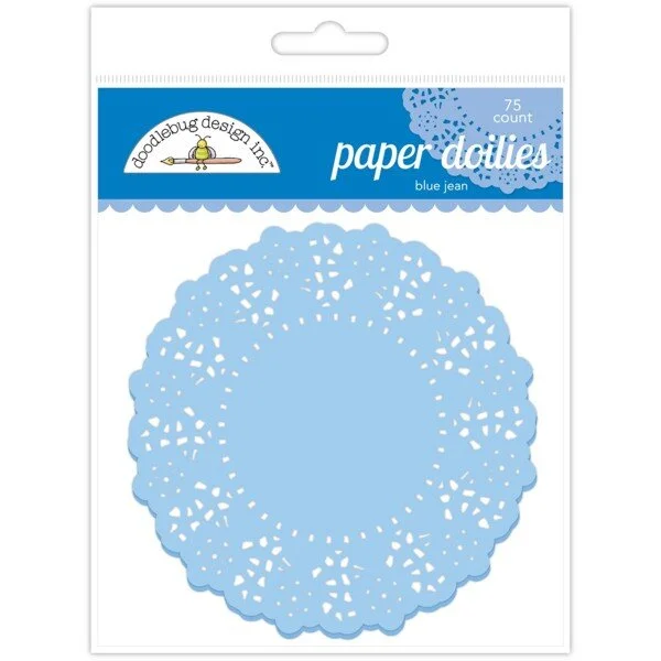 Doodlebug Paper Doilies - Blue Jean 